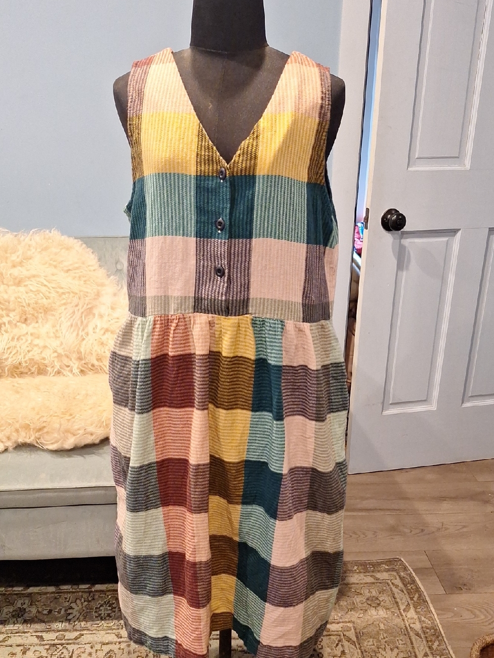 Ace & Jig Sandstone Midi Dress- Large